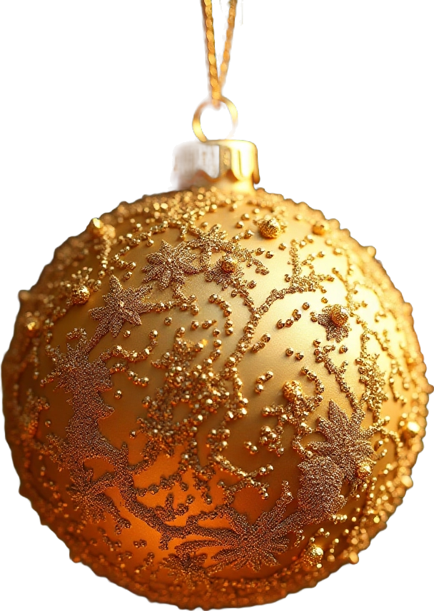 Golden Christmas Ornament